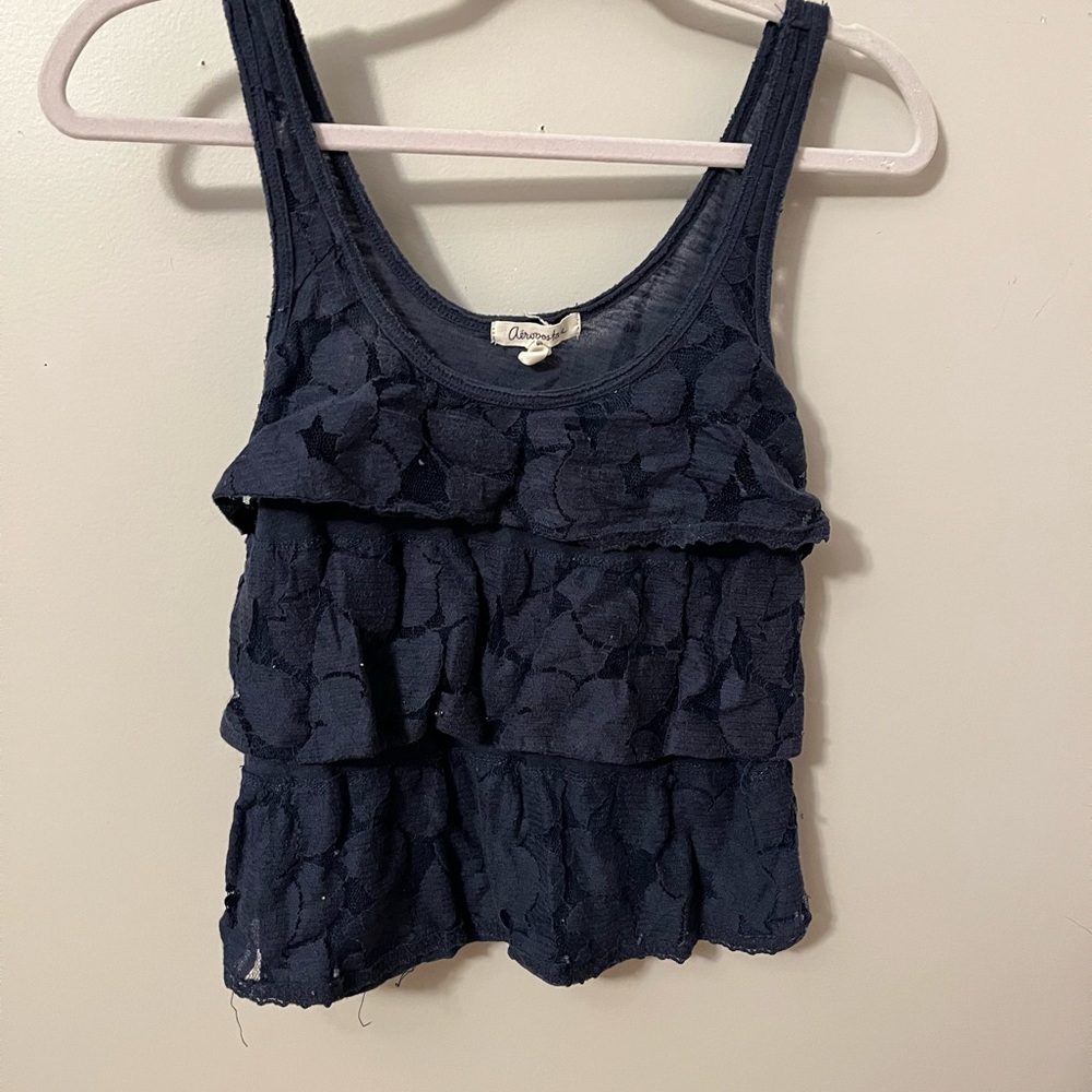 Aeropostale Blue Lace Tank